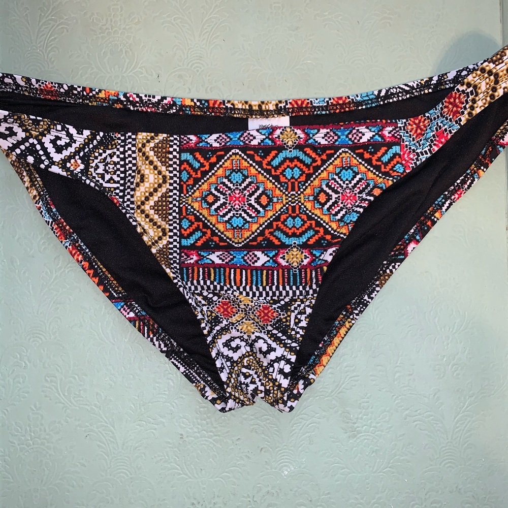 Mossimo Colorful Tribal Pattern Bikini Bottom